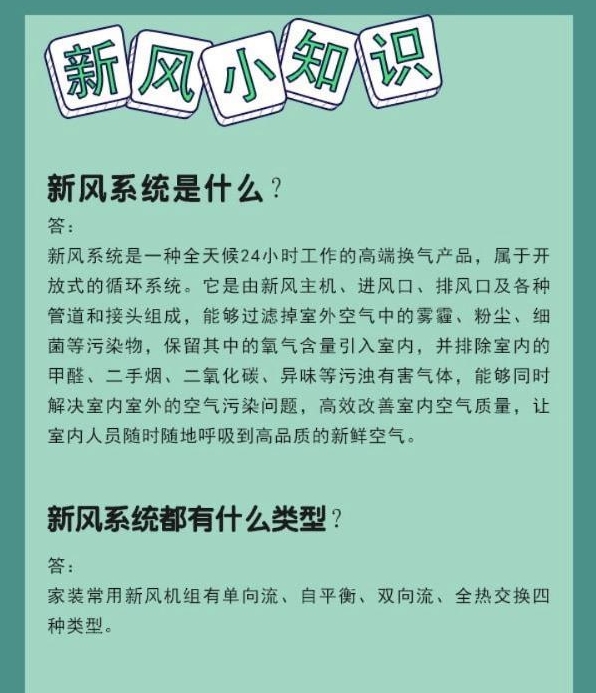 问答篇丨关于新风不得不说的事儿